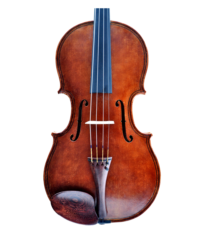 Front view of viola made by Jedidjah de Vries - 2019