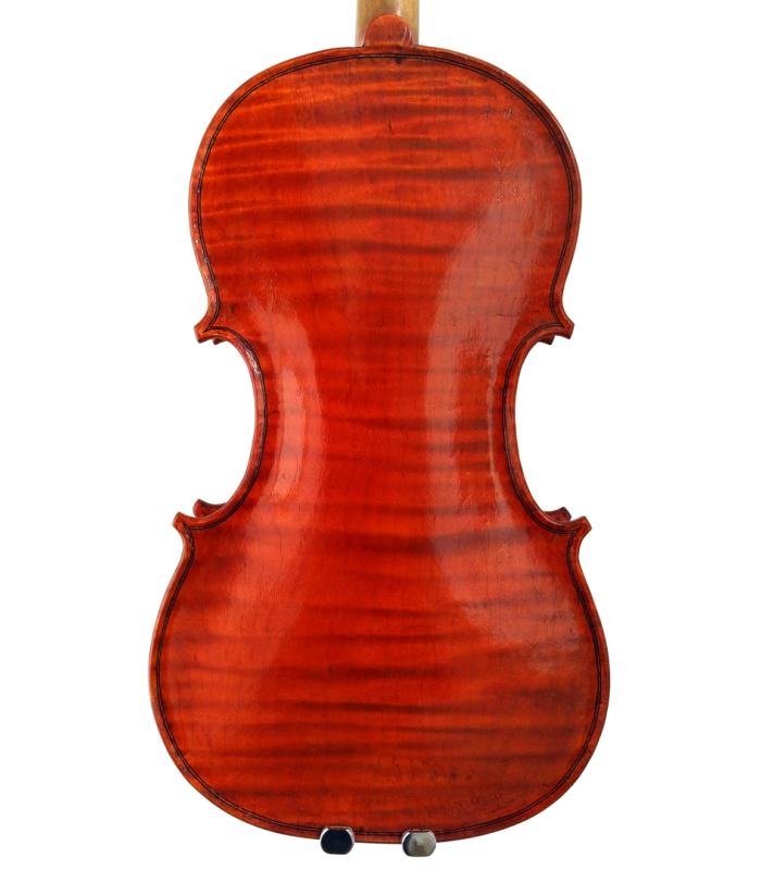 Back view of violin made by Jedidjah de Vries - 2020